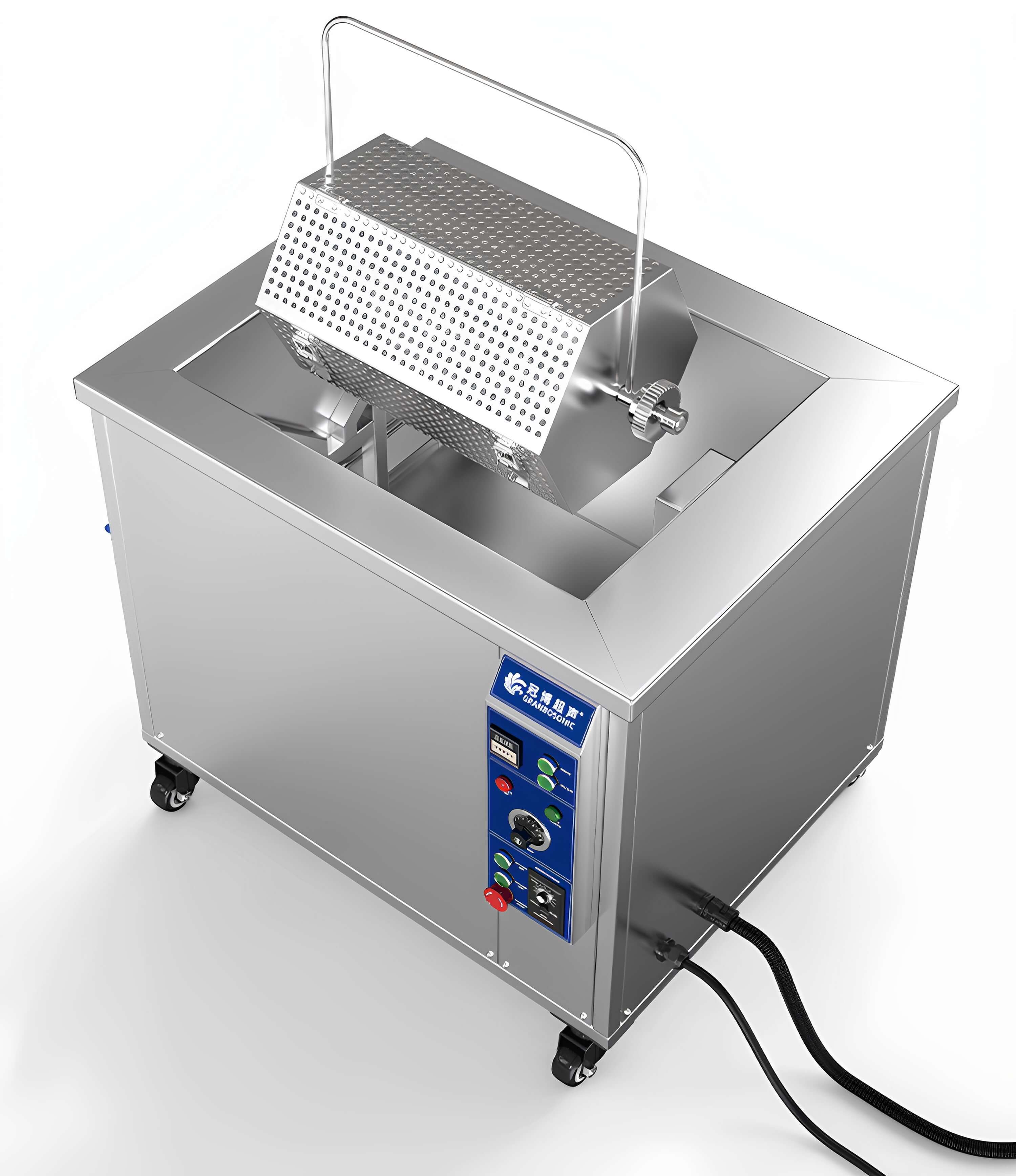 45L 冠博仕滾筒式超聲波清洗機 600W工業級除油除銹設備 | 五金小工件螺絲螺母清洗